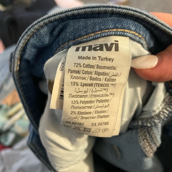 Mavi Matt Jeans Mens Size 33 x 30 Relaxed Straight Leg Stretch Medium Wash - Picture 5 of 7